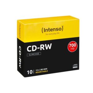 Intenso Cd-Rw 80 Disk 12X 700Mb Cake Box 10