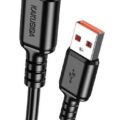 KAKUSIGA καλώδιο micro USB σε USB KSC-982 3A 480Mbps 1m μαύρο