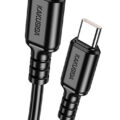 KAKUSIGA Καλώδιο USB-C σε USB-C KSC-982 60W 480Mbps 1m Μαύρο