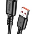 Kakusiga USB 2.0 Cable USB-C male - USB-C 15W Μαύρο 1m