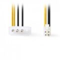 Καλώδιο Αντάπτορας Τροφοδοσίας P4 Αρσ Molex Αρσ 0.15m