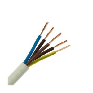 Καλωδιο Ευκαμπτο Nymhy H05vvf 5x1.5mm2 Λευκο Το Μέτρο