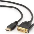 Καλώδιο Hdmi-Dvi M/M 5m Gold Connectors
