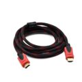 Καλώδιο Hdmi-Mdmi 1.4 Κόκκινο-Μαύρο Επίχρυσες Επαφές 2M