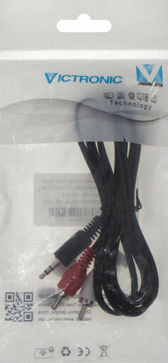 Καλώδιο ήχου 3,5mm stereo / 2RCA M/M 1,5M Q010 / XJ-Q010 (RC095) YT / LZ