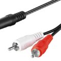 Καλώδιο Ήχου Αρα5004-7 3,5mm Stereo 2Rca M/M Λευκό