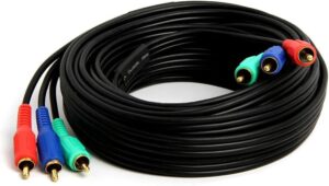 Καλώδιο Ήχου Compon 3RCA-3RCA RGB Μαύρο 20m CMP VV043