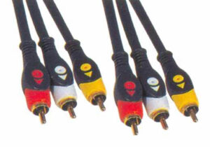 Καλώδιο Ήχου+Εικόνας 3Rca-3Rca Rgb Μαύρο 3m