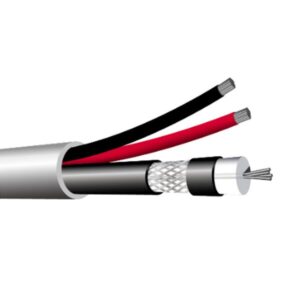 Καλωδιο Κλειστου Κυκλωματος Cctv T1m10235 2x0.35mm 1 Micro Coaxial 100m