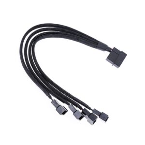 Καλώδιο No brand Y-Splitter For fan MOLEX to 4x4PIN 0.3m Μαύρο