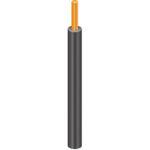 Καλωδιο Nya H07vu 1x4mm2 Μαυρο Το Μέτρο