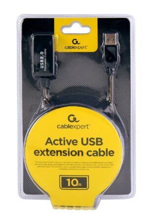 Καλώδιο Usb Με Ενίσχυση 10m Black Active Gembird Uae0110m