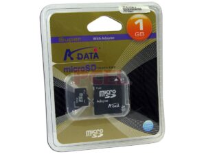 Κάρτα Μνήμης A-DATA MiniSD 1GB + Adapter