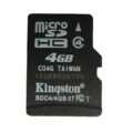 Κάρτα Μνήμης Kingston Micro SDHC 4GB με SD Adapter