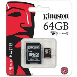 Κάρτα Μνήμης Kingston Micro Sdhc 64gb Class 10 Sd Adapter