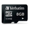 Κάρτα Μνήμης Verbatim microSD 8GB Class 4