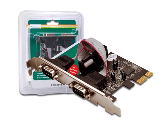 Κάρτα Pci Express 2 port Serial Digitus Low Profile Ds300001