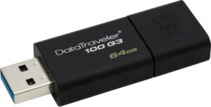 Kingston DataTraveler 100 G3 64GB USB 3.0 Flash Drive
