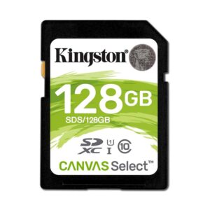 Kingston Flash card SD 128GB Canvas select Plus