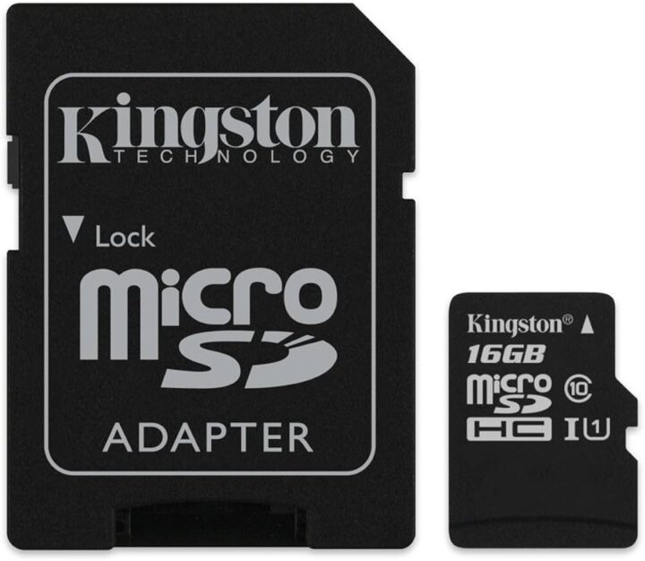 Kingston Microsdhc Flash Card With Adapter 16gb Class 10 Sdc10g2/16gb