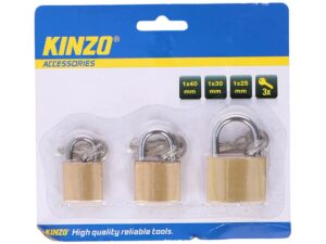 Kinzo 79391 Padlock 3pcs Λουκέτα