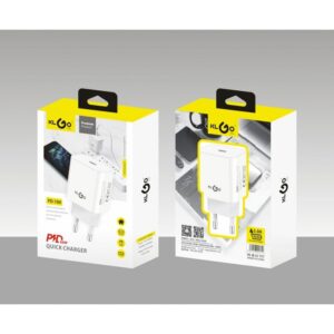 KLGO Φορτιστής γρήγορης φόρτισης 20W 3.0A Type C Λευκός