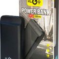 KLGO Power Bank 20000mAh με 2 Θύρες USB-A μαύρο