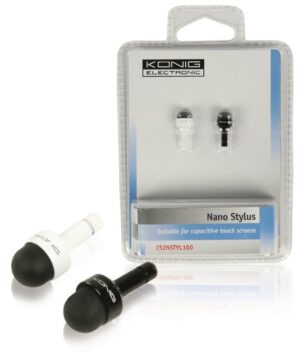 Konig Electronic Nano Stylus Cs2Nstyl100 Πενάκια (2Τεμ.) Black + White