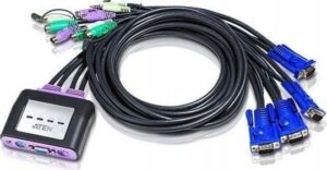 KVM Switch Aten CS64A Petite 4-Port PS/2 with Audio (CS64AZ)