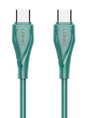 Ldnio Καλώδιο Usb C Σε Usb C Lc611c 65w Pd 1m Πράσινο