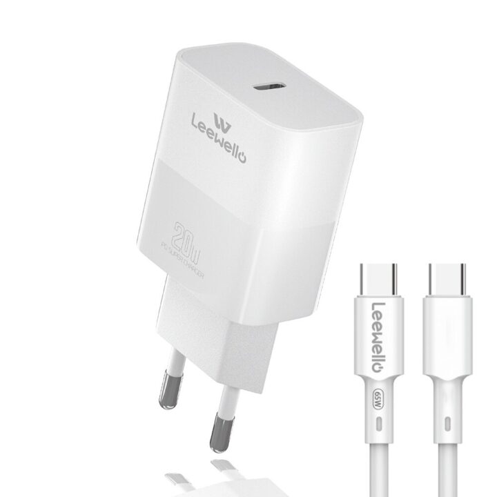 Leewello Φορτιστής με Θύρα USB Type-C 20W