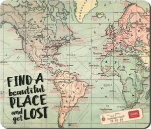 Legami Smile Mousepad Map Italian Design