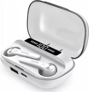 Lenovo Earbuds QT81 Bluetooth Handsfree with Touch Control 1200mAh Charging Box - Λευκό