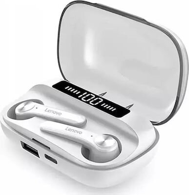 Lenovo Earbuds QT81 Bluetooth Handsfree with Touch Control 1200mAh Charging Box - Λευκό