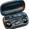 Lenovo Earbuds QT81 Bluetooth Handsfree with Touch Control 1200mAh Charging Box - Μαύρο