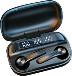 Lenovo Earbuds QT81 Bluetooth Handsfree with Touch Control 1200mAh Charging Box - Μαύρο