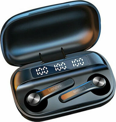 Lenovo Earbuds QT81 Bluetooth Handsfree with Touch Control 1200mAh Charging Box - Μαύρο