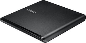 LiteOn Slim External USB DVDR/RW +-8R +8RW -6RW, Βlack