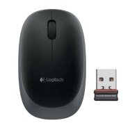 Logitech Ασύρματο Ποντίκι Μαύρο Γκρι M185