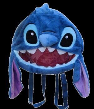 Λούτρινο Σακίδιο Πλάτης Stitch Μπλε 30cm