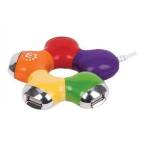 Manhattan Hub 4-Port Flower Design USB2 161053