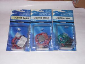 Manhattan Lighted Cable Kit Red Blue Green
