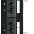 Manhattan Patch Panel για Rack 1U 12 Θυρών Cat6 UTP Επίτοιχο Μαύρο