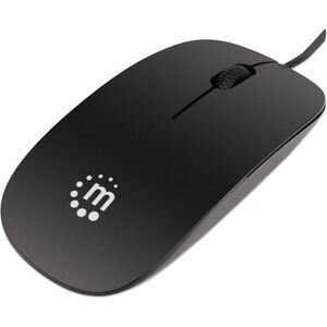 Manhattan Ποντίκι Slim Μαύρο 1000DPI 177658