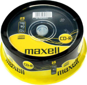 Maxell CD-R 700MB/80min 52x Speed Cake Box 25τμχ