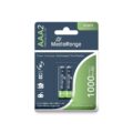 MediaRange Επαναφορτιζόμενες Μπαταρίες High Cap NiMH AAA 1,2 V (HR03), 2τεμ