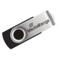 MediaRange USB 2.0 Flash Drive 128GB Black/Silver