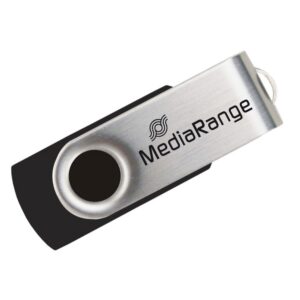 MediaRange USB 2.0 Flash Drive 128GB Black/Silver