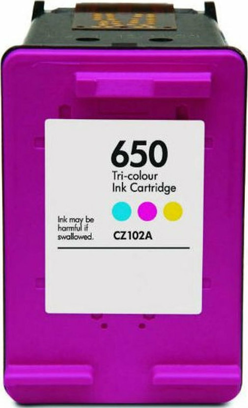 Μελάνι συμβατό Inkjet για HP 650XL Color 550σελ.
