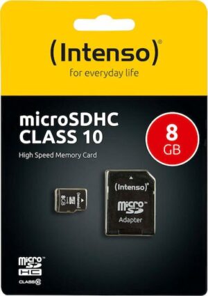 Memory Micro Sdhc Intenso 8gb High Speed Class 10